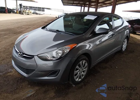 2012 Hyundai Elantra Gls z USA, uszkodzony, nr VIN 5NPDH4AE2CH077598